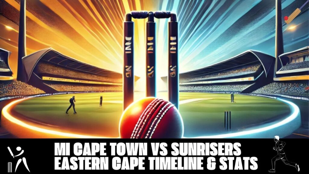 MI Cape Town vs Sunrisers Eastern Cape Timeline & Stats