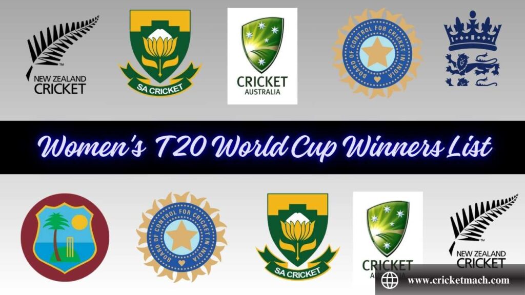 Women's T 20 World Cup Winners List
