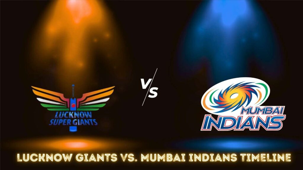 Lucknow Giants vs. Mumbai Indians Timeline: Head-to-Head Rivalry Stats of IPL