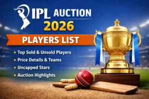 IPL Auction Players List 2026